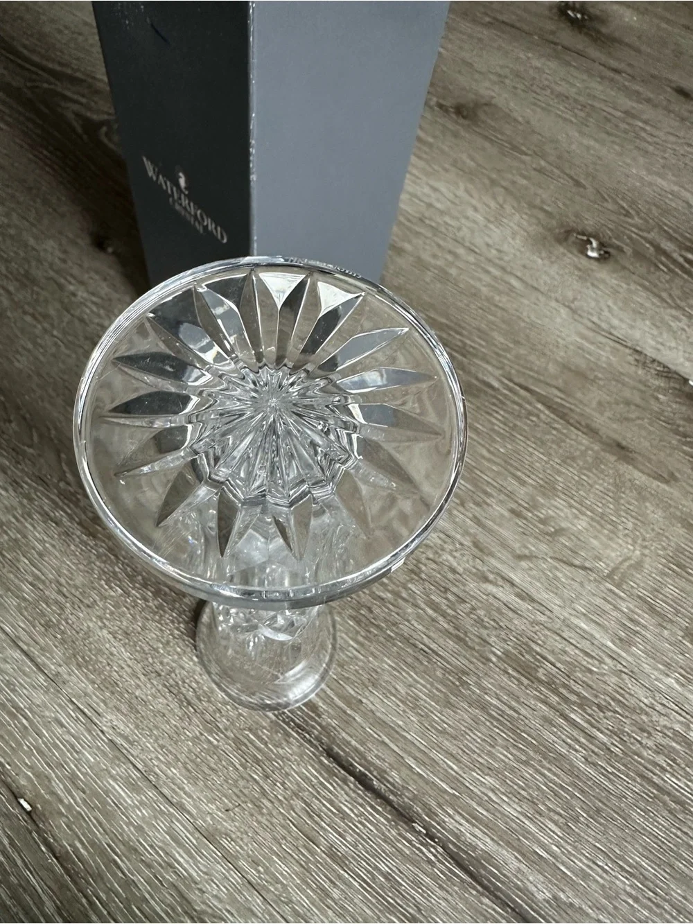 Macy's Clear Cut Crystal Bud Vase
